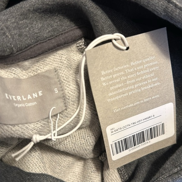 NWT! Everlane The Track Hoodie | Organic
Cotton Heather‎ Grey Hooded
Sweatshirt - Picture 8 of 11